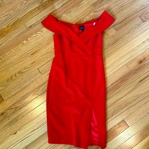Red Bardot Dress
